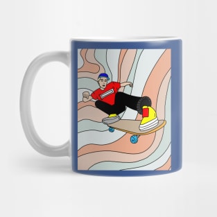 Retro Skateboarder Mug